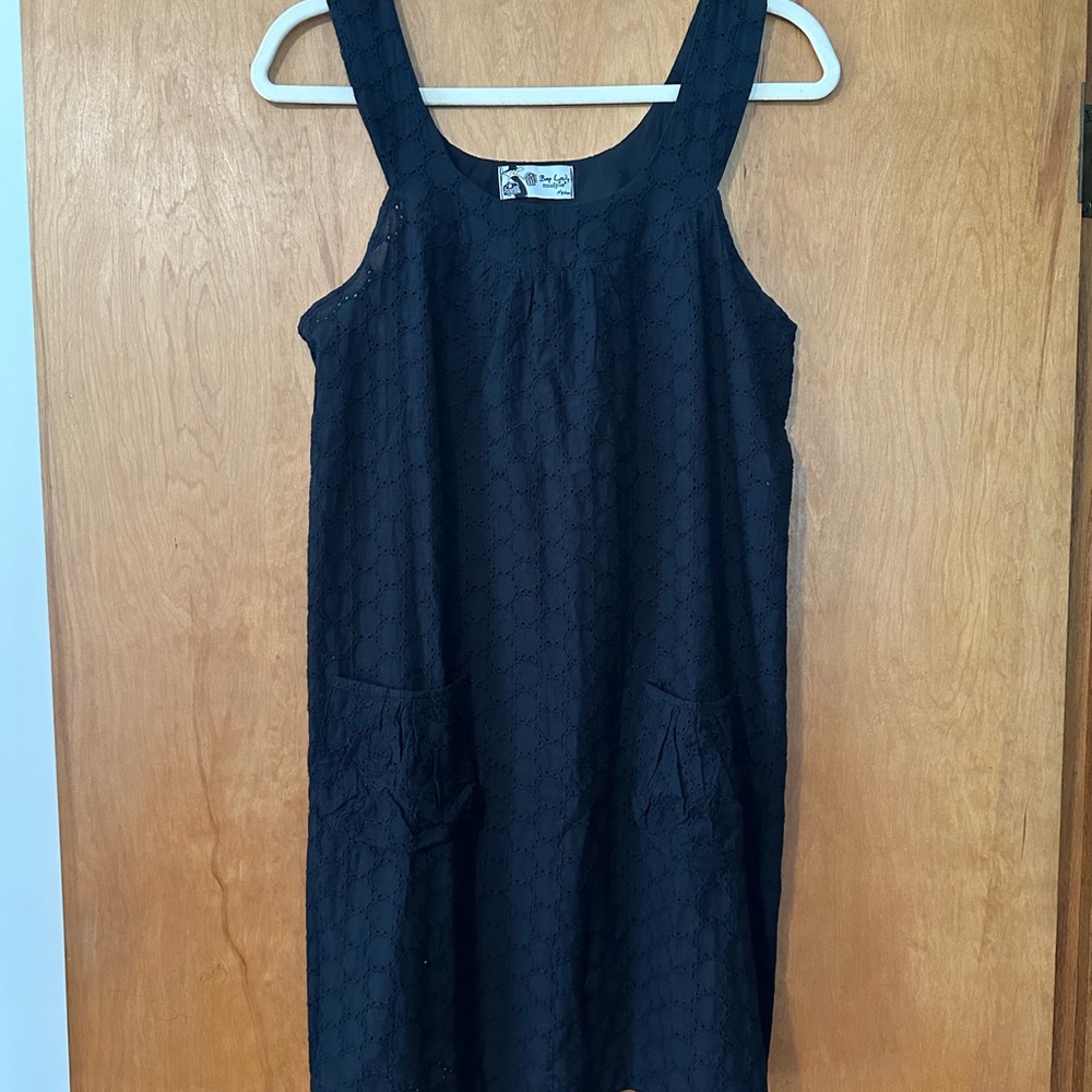 Black eyelet dress/coverup by Mudpie